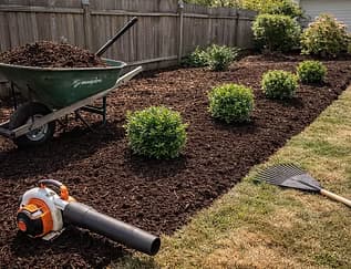 Mulching — Kingstone Landscaping Georgia